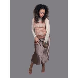 2000's / Y2K bronze sequinned tank top